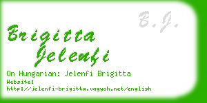 brigitta jelenfi business card